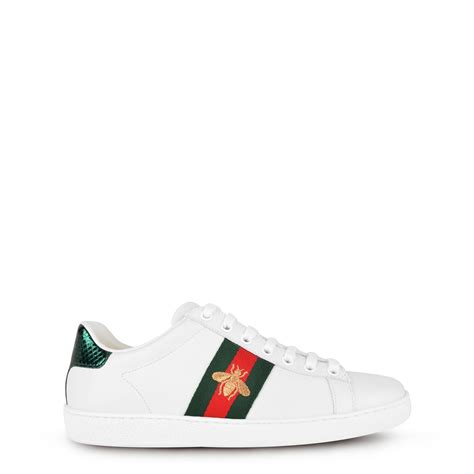 gucci white trainer|white gucci trainers flannels.